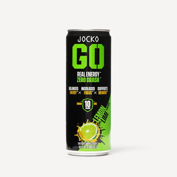 JOCKO GO ENERGY DRINK - LEMON LIME (12-PACK)