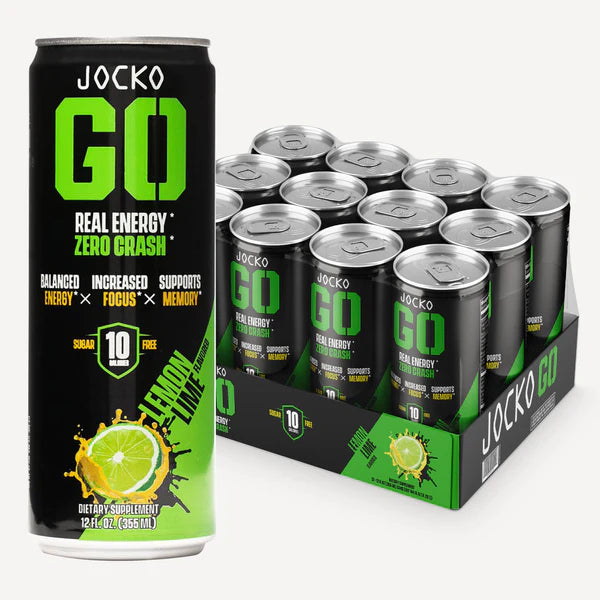 JOCKO GO ENERGY DRINK - LEMON LIME (12-PACK)
