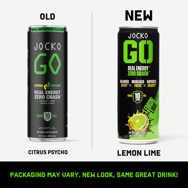 JOCKO GO ENERGY DRINK - LEMON LIME (12-PACK)