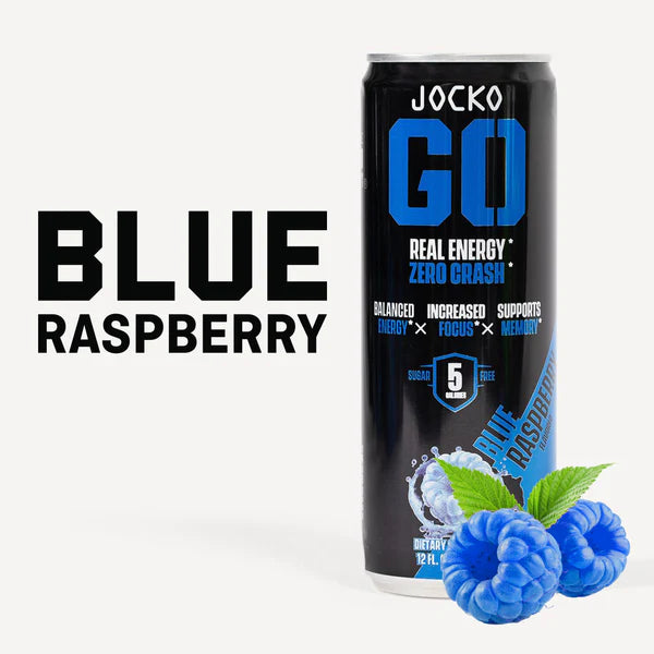 JOCKO GO ENERGY DRINK - BLUE RASPBERRY (12-PACK)