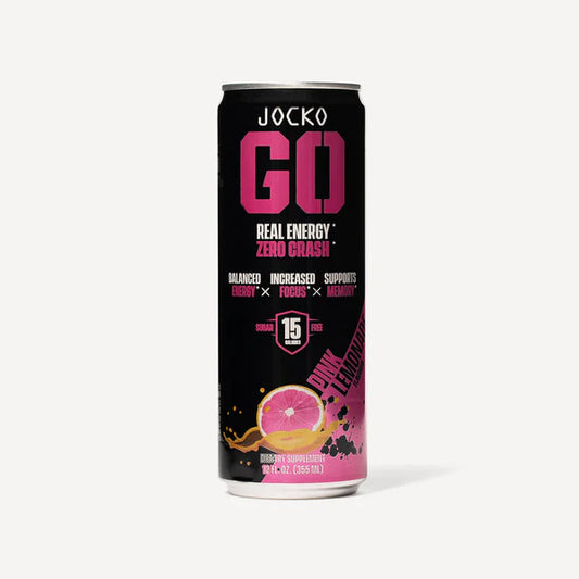 JOCKO GO ENERGY DRINK - PINK LEMONADE (12-PACK)