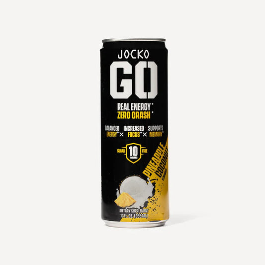 JOCKO GO ENERGY DRINK - PINEAPPLE COCONUT (12-PACK)