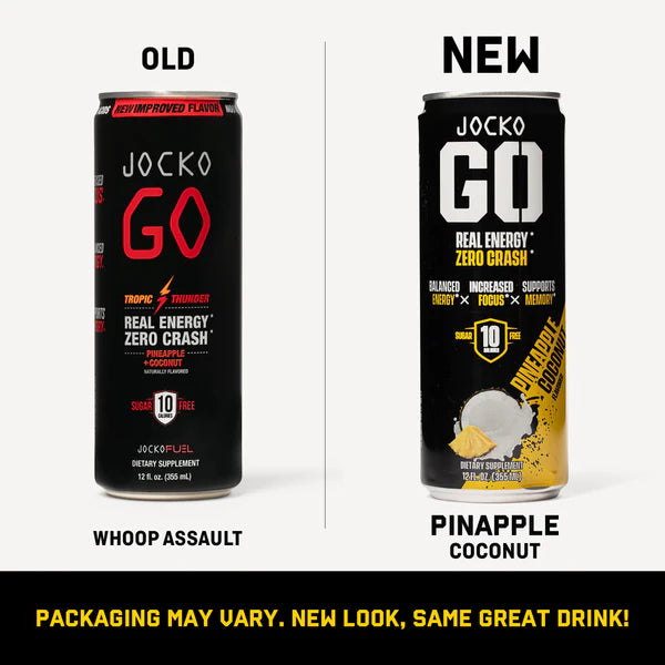 JOCKO GO ENERGY DRINK - PINEAPPLE COCONUT (12-PACK)
