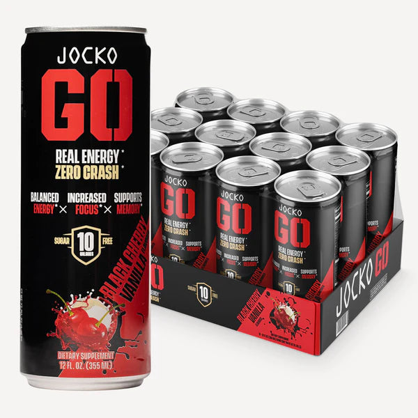 JOCKO GO ENERGY DRINK - BLACK CHERRY VANILLA (12-PACK)