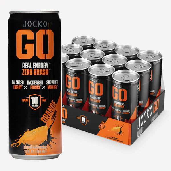 JOCKO GO ENERGY DRINK - ORANGE (12-PACK)