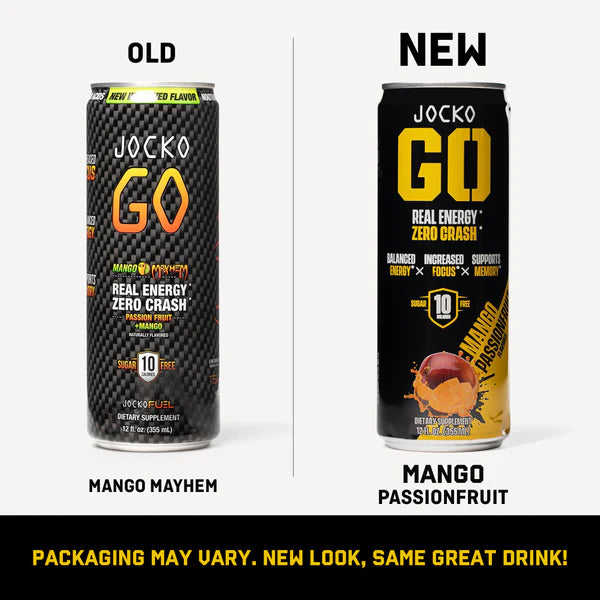 JOCKO GO ENERGY DRINK - MANGO PASSIONFRUIT (12-PACK)