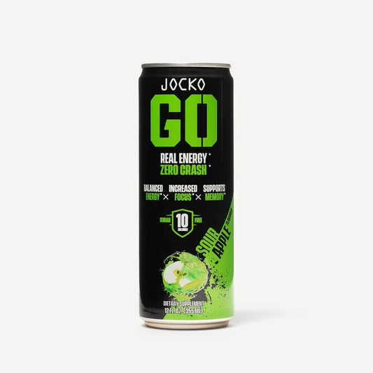 JOCKO GO ENERGY DRINK - SOUR APPLE (12-PACK)
