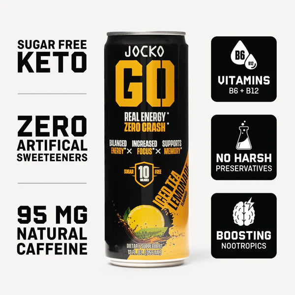 JOCKO GO ENERGY DRINK - ICED TEA LEMONADE (12-PACK)